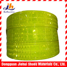 Fluorescent Yellow PVC Micro Prism Reflective Tape for Safety Garments